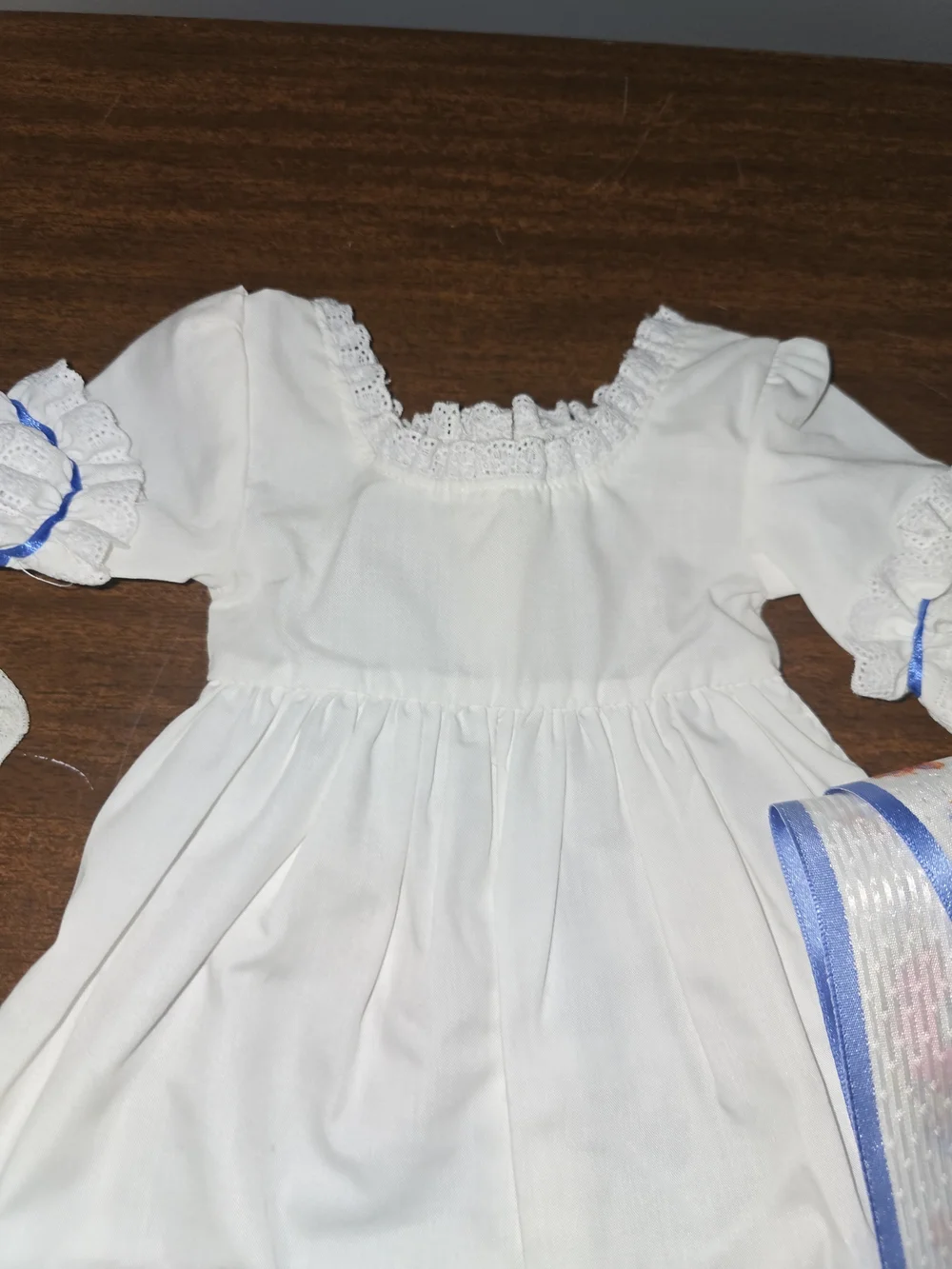 1994 Felicity Pleasant Summer Outfit American Girl Doll Dress Shoes Sash Cap